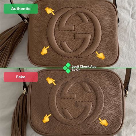 gucci camera bag fake vs real|Gucci soho bag authentication.